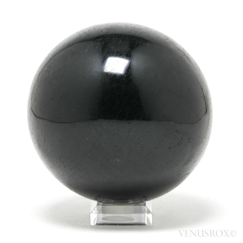 Black Tourmaline Polished Sphere from Madagascar | Venusrox