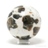 Brown Moonstone with Black Tourmaline & Feldspar Sphere from India | Venusrox