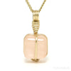 Morganite Polished Cube Pendant from Mozambique | Venusrox