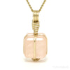 Morganite Polished Cube Pendant from Mozambique | Venusrox