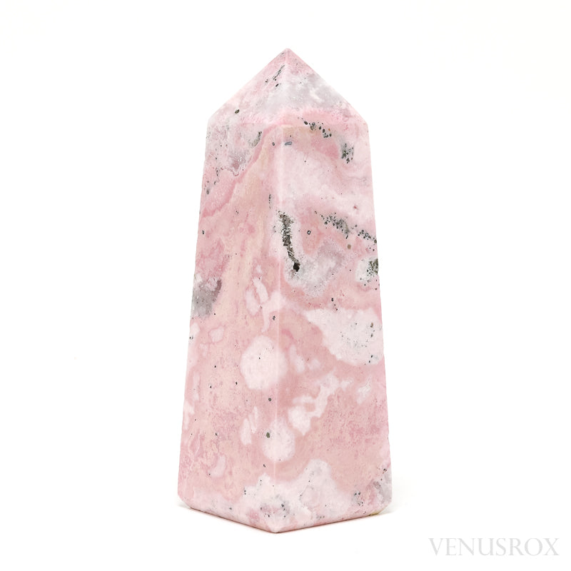 Rhodonite with Quartz Polished Point from Peru | Venusrox