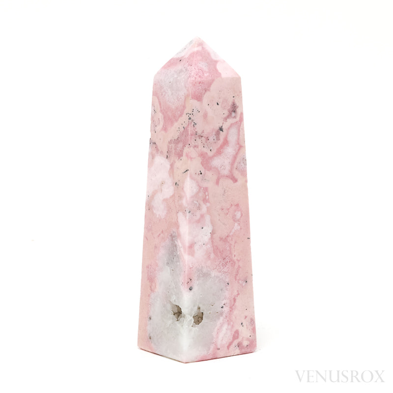 Rhodonite with Quartz Polished Point from Peru | Venusrox