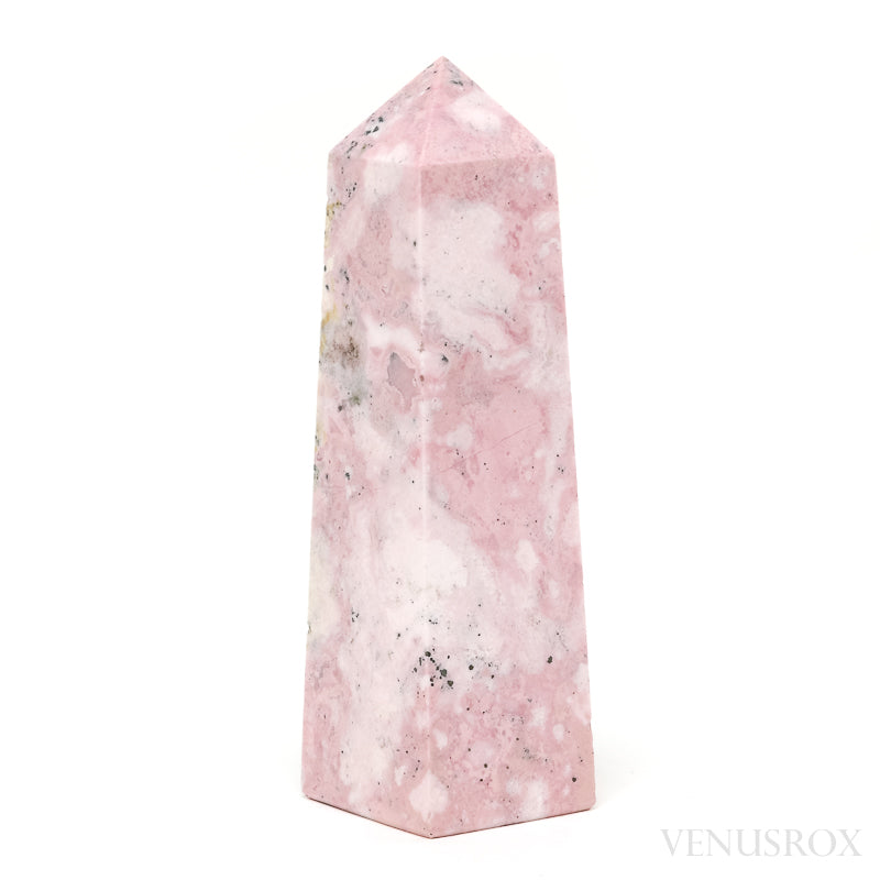 Rhodonite with Pyrite Polished Point from Peru | Venusrox