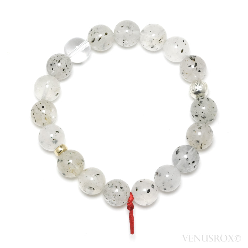 Mica in Quartz Bead Bracelet from Madagascar | Venusrox