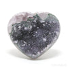 Amethyst with Agate Polished/Natural Heart from Uruguay | Venusrox