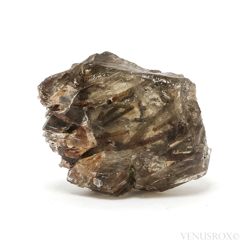 Smoky Quartz with Green & Red Epidote Natural Crystal from Brazil | Venusrox