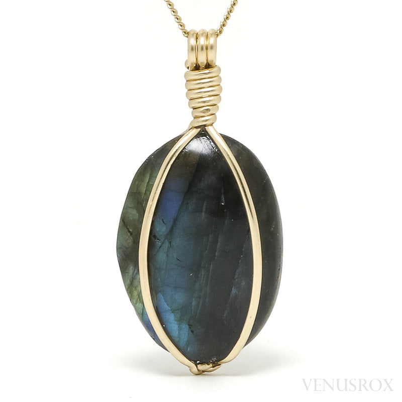 Labradorite Polished Crystal Pendant from Madagascar | Venusrox