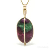 Ruby & Zoisite Polished Crystal Pendant from India | Venusrox