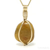 Yellow Sapphire Polished Crystal Pendant from India | Venusrox