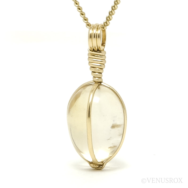 Natural Citrine Polished Crystal Pendant from Madagascar | Venusrox