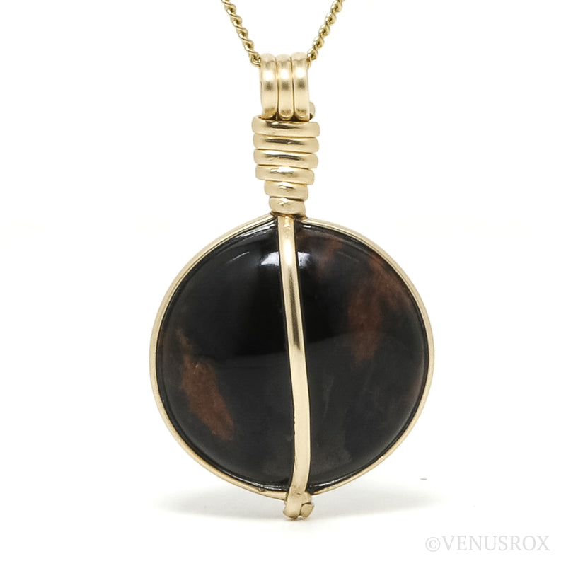 Mahogany Obsidian Polished Crystal Pendant | Venusrox