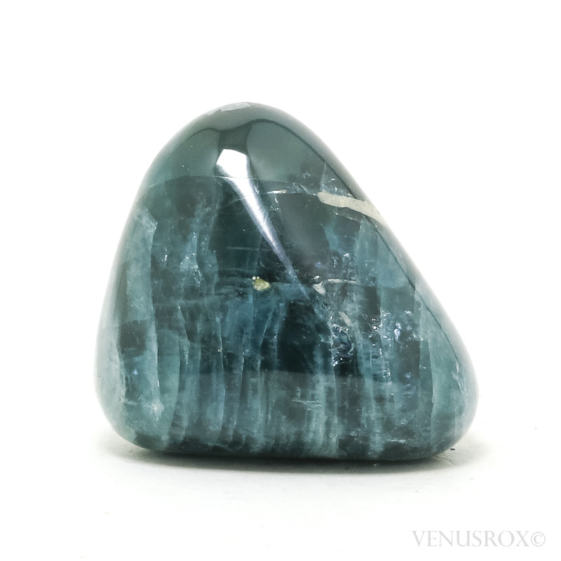 Blue Apatite Polished Crystal from Slyudyanka (Sludyanka), Lake Baikal area, Irkutskaya Oblast', Prebaikalia (Pribaikal'e), Eastern-Siberian Region, Russia | Venusrox