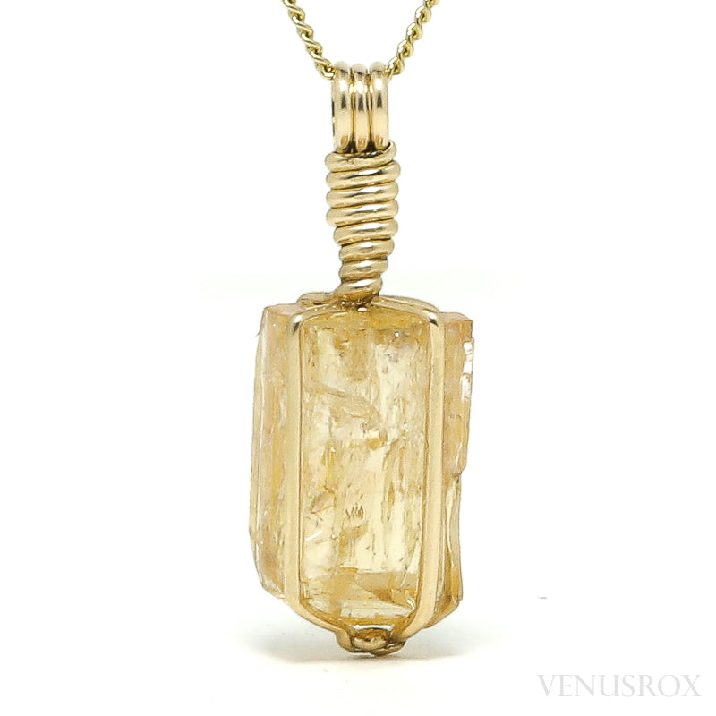 Imperial Topaz Natural Crystal Pendant from Brazil | Venusrox