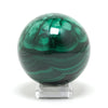 Malachite Polished/Natural Sphere from the Democratic Republic of Congo | Venusrox