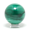 Malachite Polished/Natural Sphere from the Democratic Republic of Congo | Venusrox