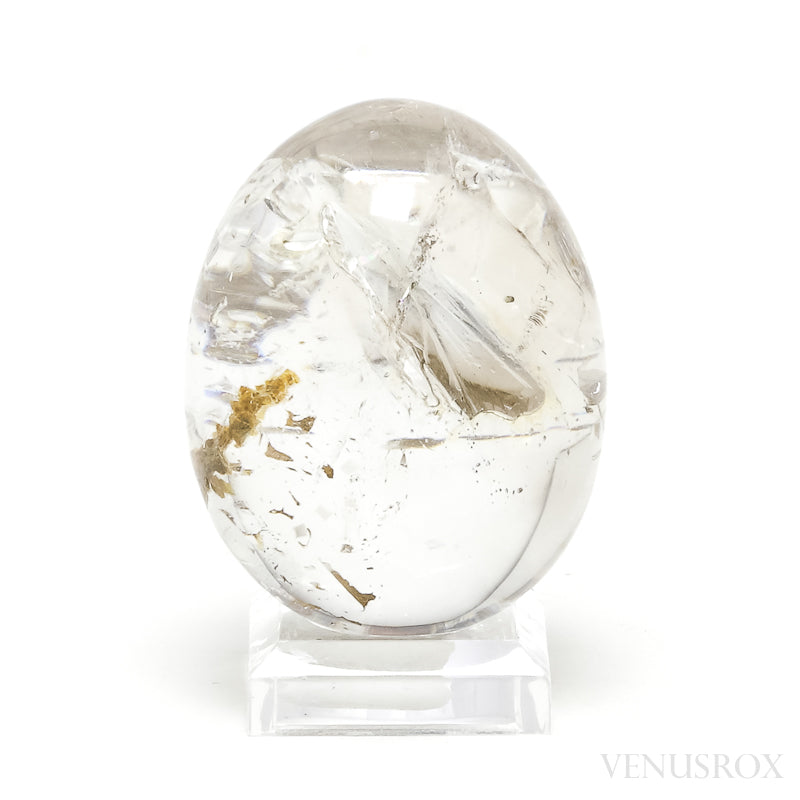 Clear Quartz with an Enhydro, Negative Crystals & Matrix Polished Egg from Madagascar | Venusrox