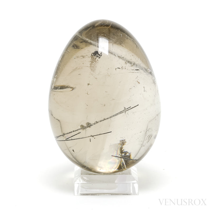 Rutilated Smoky Phantom Quartz Polished Crystal from Madagascar | Venusrox
