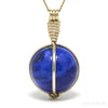 Lapis Lazuli Polished Sphere Pendant from Afghanistan | Venusrox