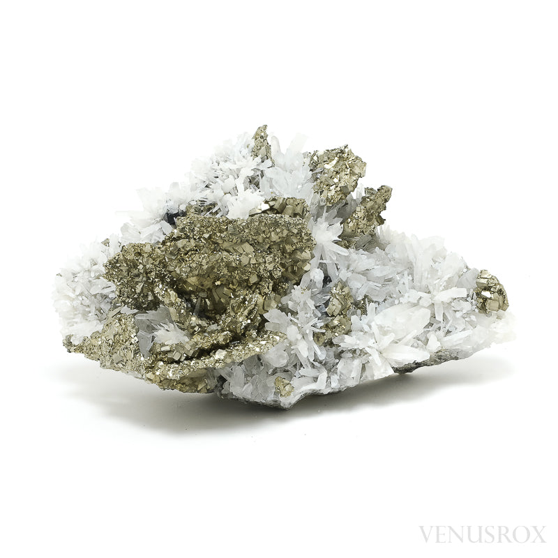 Pyrite Pseudomorph after Pyrrhotite with Sphalerite & Clear Quartz