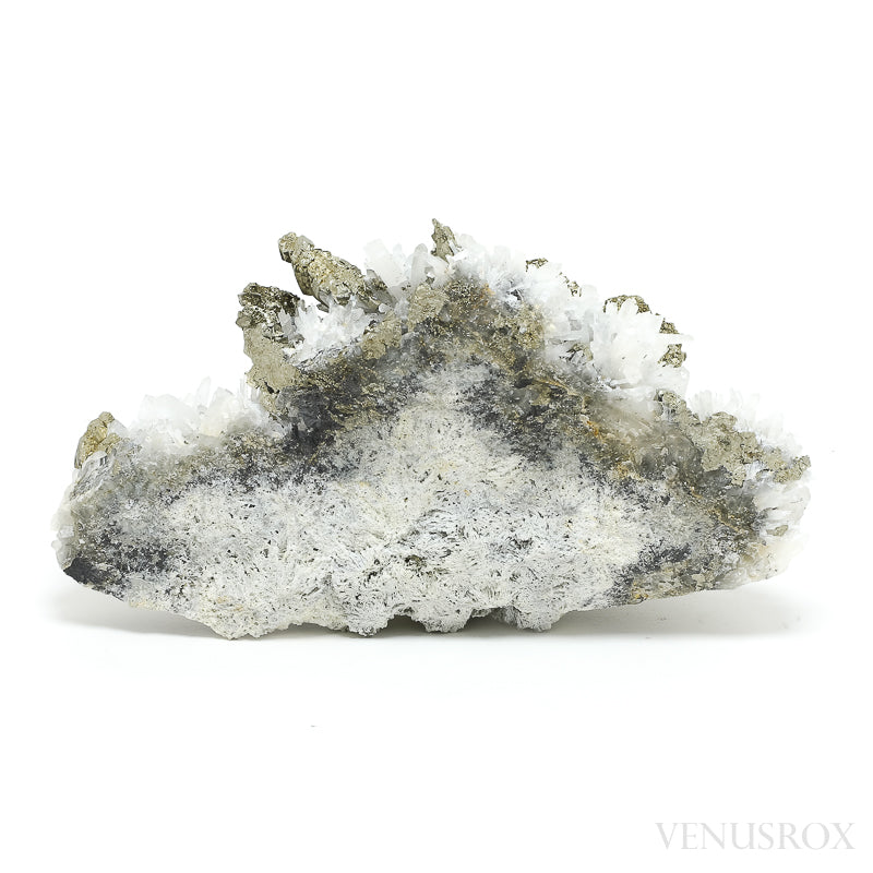 Pyrite Pseudomorph after Pyrrhotite with Sphalerite & Clear Quartz