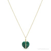 Malachite Polished Heart Pendant from the Democratic Republic of Congo | Venusrox