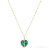 Malachite Polished Heart Pendant from the Democratic Republic of Congo | Venusrox