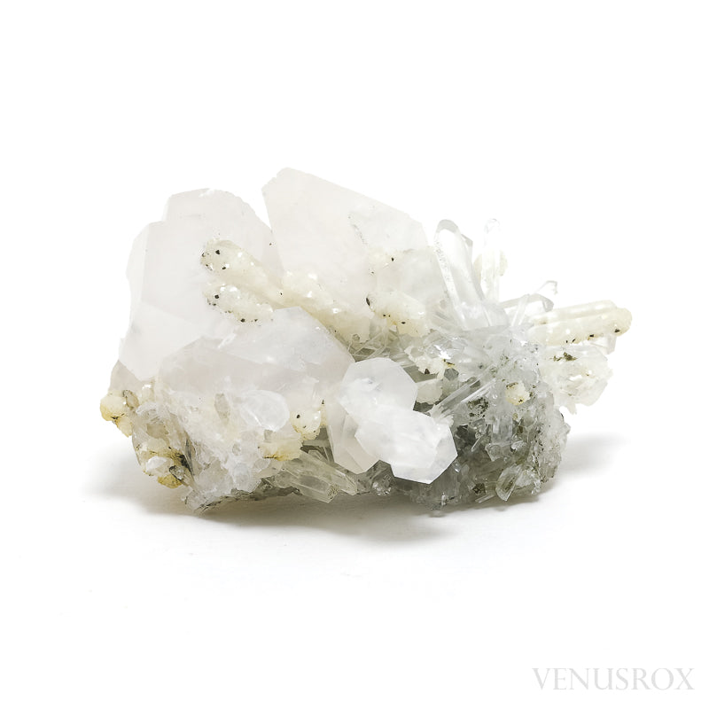 Dolomite & Calcite on Clear Quartz Natural Cluster from the Trepča Mining Complex, Trepča Valley, Kosovska Mitrovica, Kosovska Mitrovica District, Kosovo | Venusrox