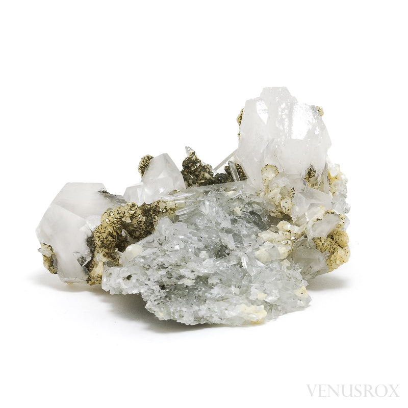 Dolomite & Calcite on Clear Quartz Natural Cluster from the Trepča Mining Complex, Trepča Valley, Kosovska Mitrovica, Kosovska Mitrovica District, Kosovo | Venusrox