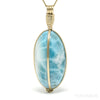 Larimar Polished Crystal Pendant from Dominican Republic, Caribbean Sea | Venusrox