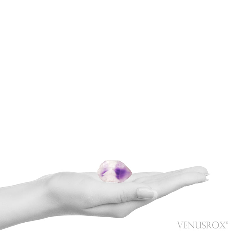 Amethyst Phantom Double Terminated Natural 'Hour Glass' Point from Adrar Tirecht Bou Oudi, Tata Province, Souss-Massa Region, Morocco | Venusrox