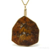 Dravite (Brown) Tourmaline Polished Slice Pendant from Brazil | Venusrox