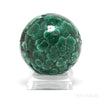 Malachite Polished/Natural Sphere from the Democratic Republic of Congo | Venusrox