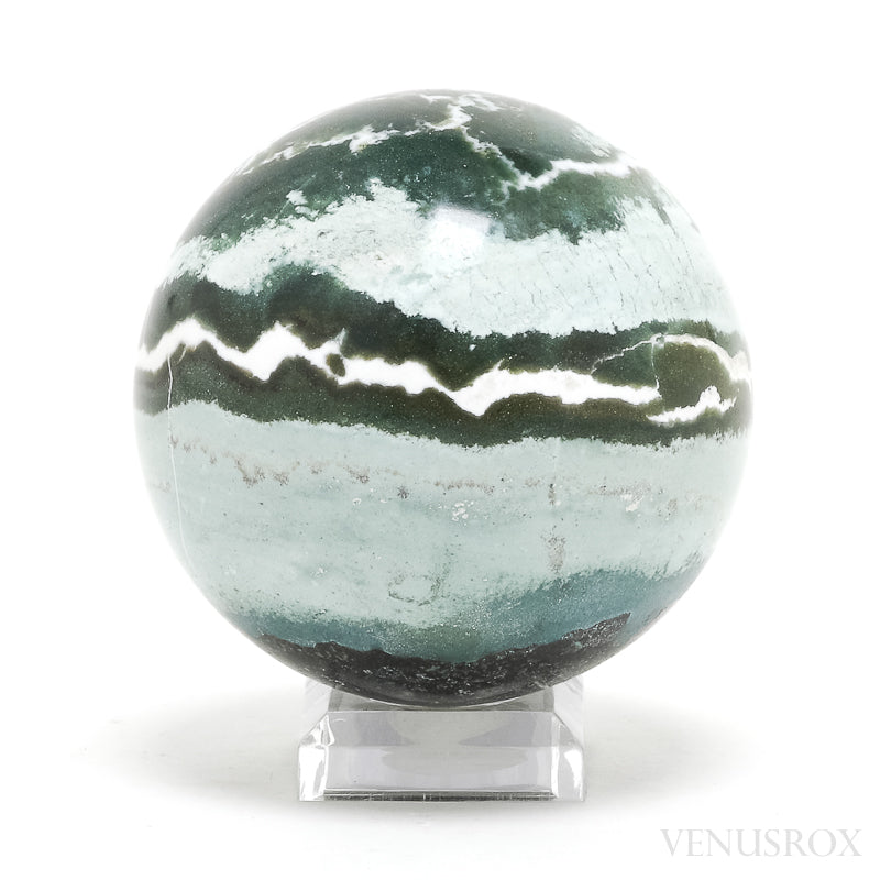 Green Sardonyx Polished Sphere from India | Venusrox
