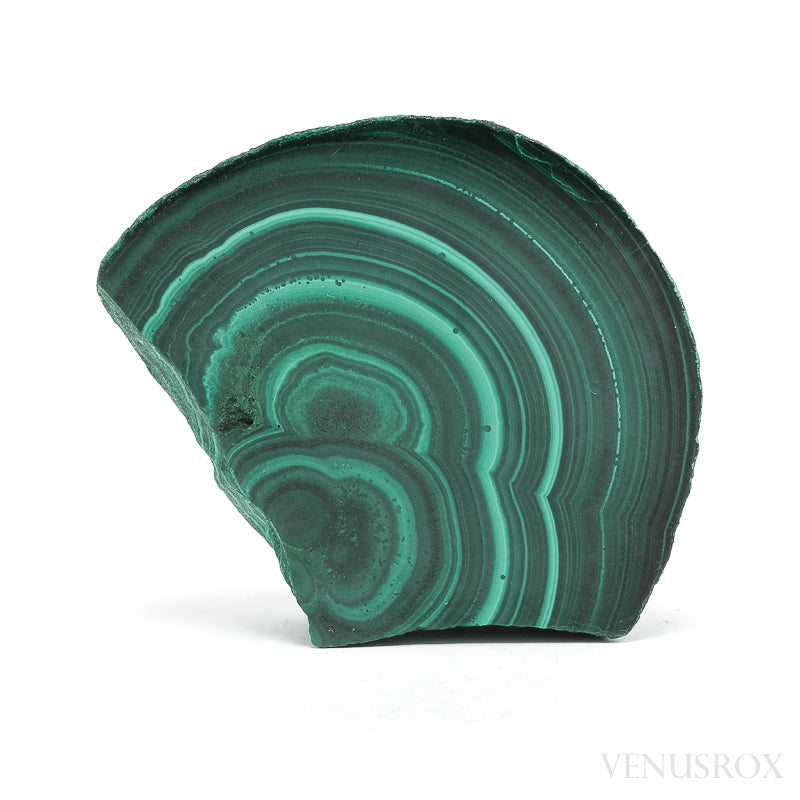 Malachite Polished/Natural Slice from the Democratic Republic of Congo | Venusrox