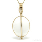White Opal Polished Crystal Pendant from Madagascar | Venusrox