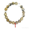 Golden Rutilated Quartz with Hematite Bracelet from Novo Horizonte, Bahia, Brazil | Venusrox