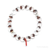 Red Phantom Quartz Bead Bracelet from Brazil | Venusrox