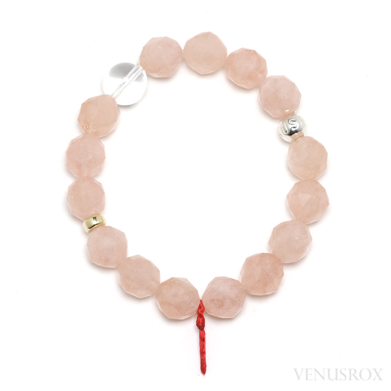 Morganite Bead Bracelet from Brazil | Venusrox