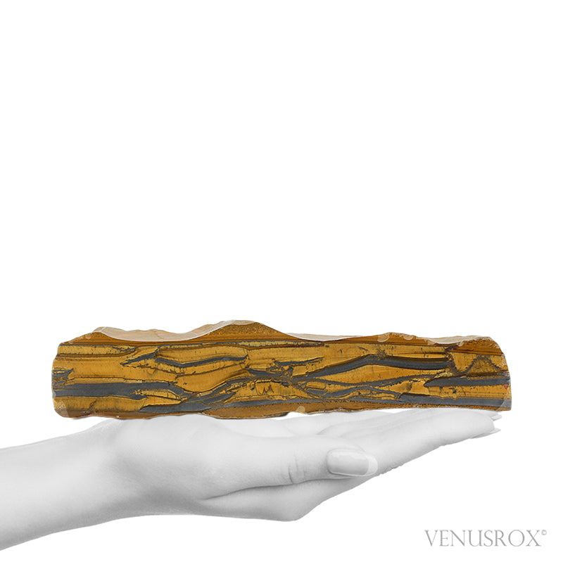 Tigers Eye with Hematite Part Polished/Part Natural Crystal from South Africa | Venusrox
