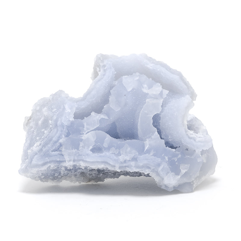 Blue Chalcedony Natural Crystal from Chikwawa, Malawi | Venusrox
