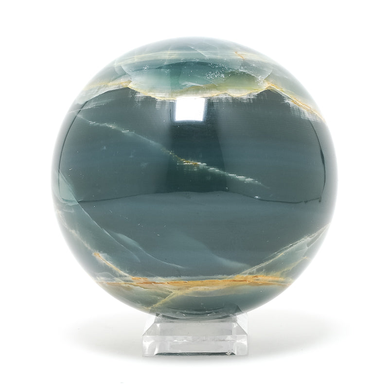 Blue Calcite Polished Sphere from Argentina | Venusrox