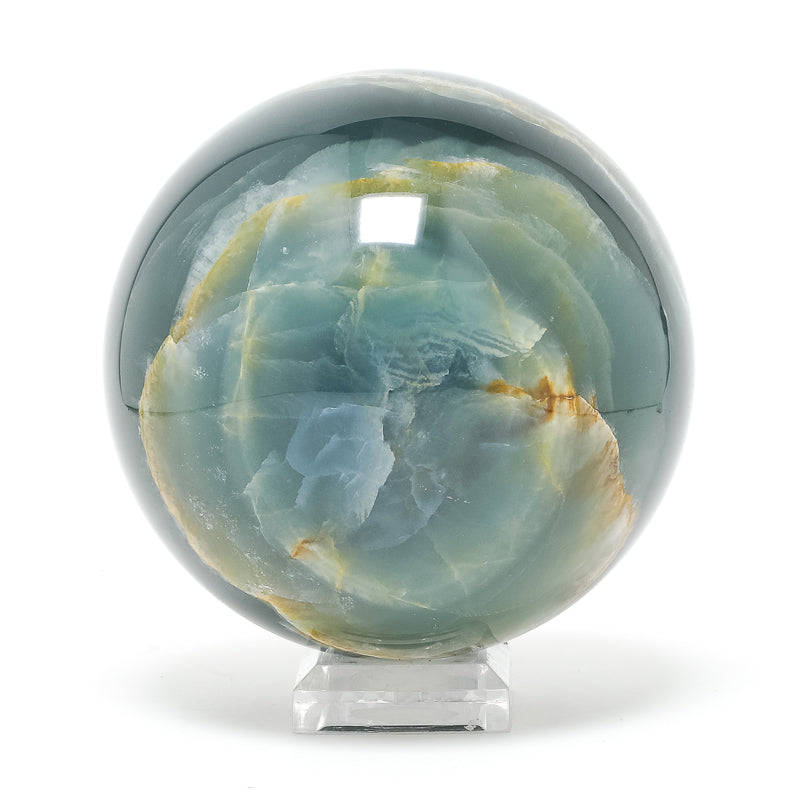 Blue Calcite Polished Sphere from Argentina | Venusrox