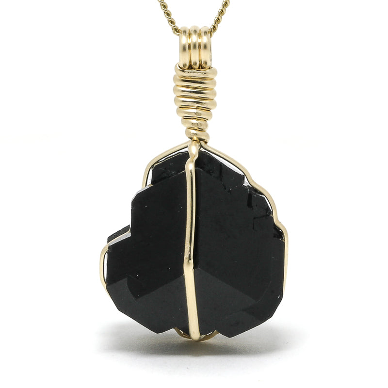 Black Tourmaline Natural Crystal Pendant from the Erongo Mountains, Namibia | Venusrox