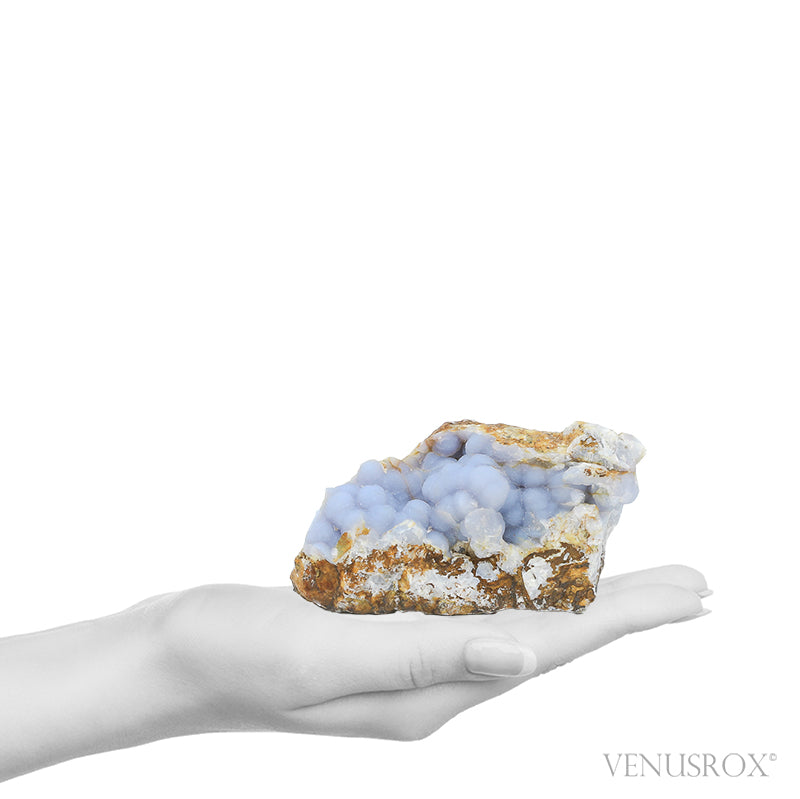 Blue Chalcedony pseudomorph after Anhydrite on Matrix Natural Crystal from Rumy Pata, Ichuna, General Sanchez Cerro Province, Moquegua, Peru | Venusrox