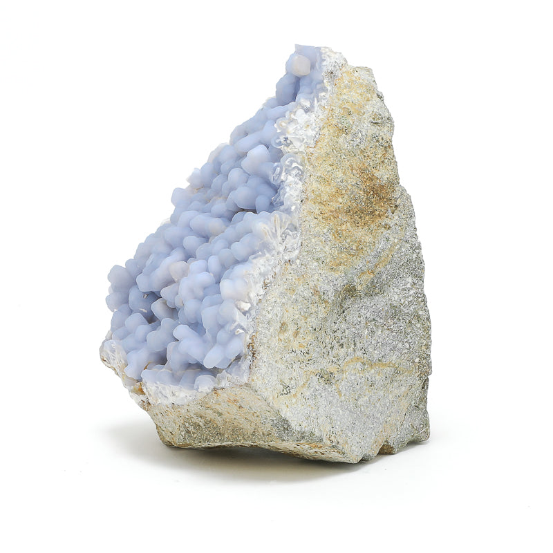 Blue Chalcedony pseudomorph after Anhydrite on Matrix Natural Crystal from Rumy Pata, Ichuna, General Sanchez Cerro Province, Moquegua, Peru | Venusrox