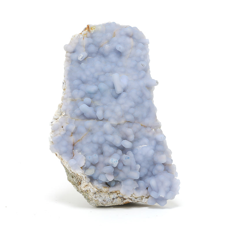 Blue Chalcedony pseudomorph after Anhydrite on Matrix Natural Crystal from Rumy Pata, Ichuna, General Sanchez Cerro Province, Moquegua, Peru | Venusrox