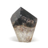 Amethyst with Clear Quartz Polished Point from Cristalina, Goiás, Brazil | Venusrox