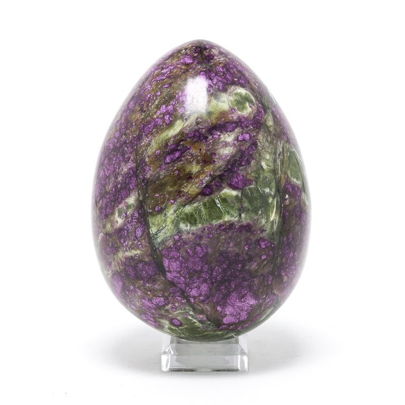 Chromium Iowaite and Serpentine Polished Egg from Kaznakhtinskii ultrabasic massif, Russia | Venusrox
