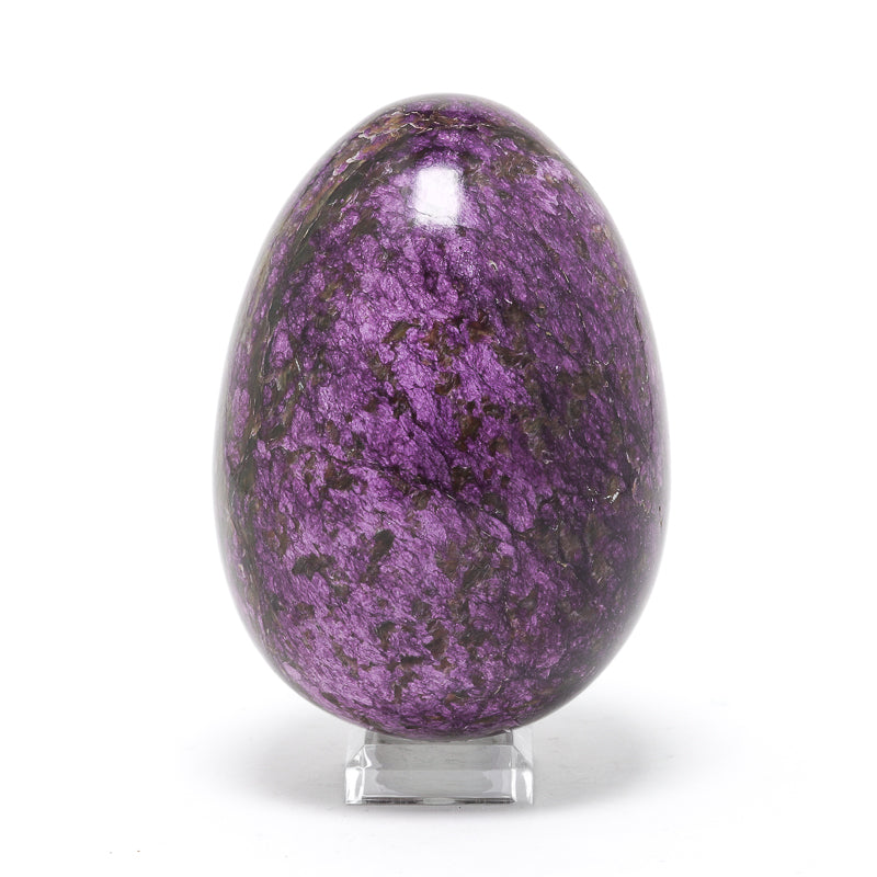 Chromium Iowaite and Serpentine Polished Egg from Kaznakhtinskii ultrabasic massif, Russia | Venusrox