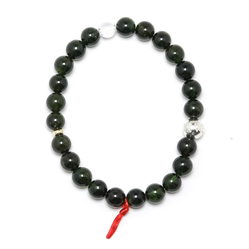 Green Tourmaline Bead Bracelet from Brazil | Venusrox
